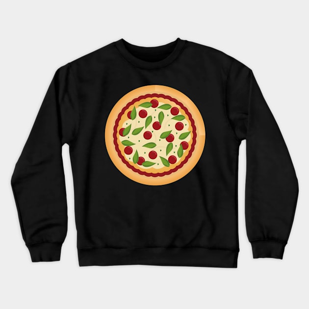 Yummy Italian Pizza Pie Crewneck Sweatshirt by InkyArt